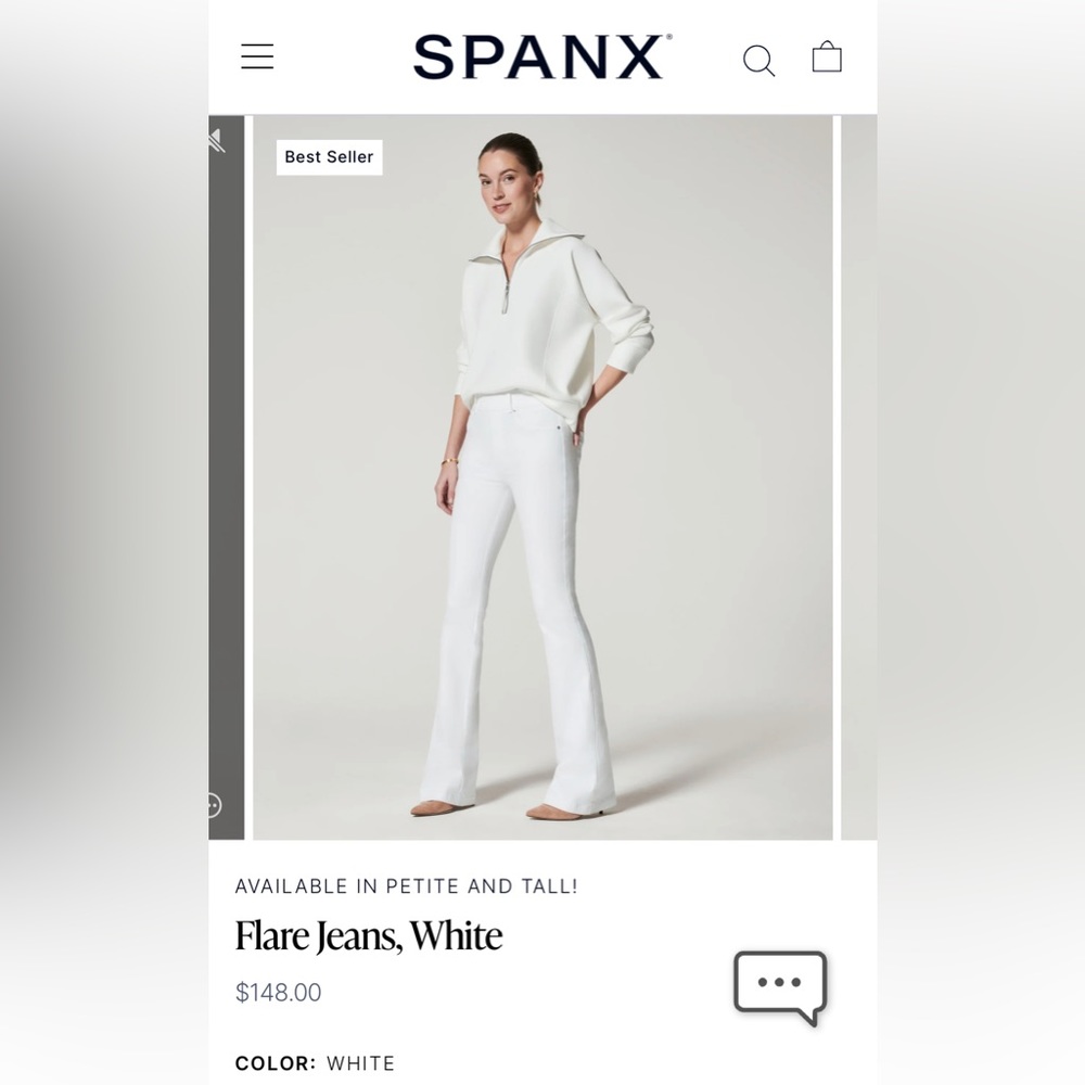 Spanx Jeans - flare Size S. White
